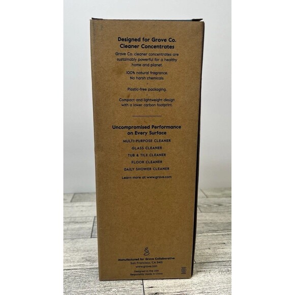 Grove Collaborative Polished Gray Reusable Glass Cleaning Bottle | 16 fl oz - Picture 3 of 8